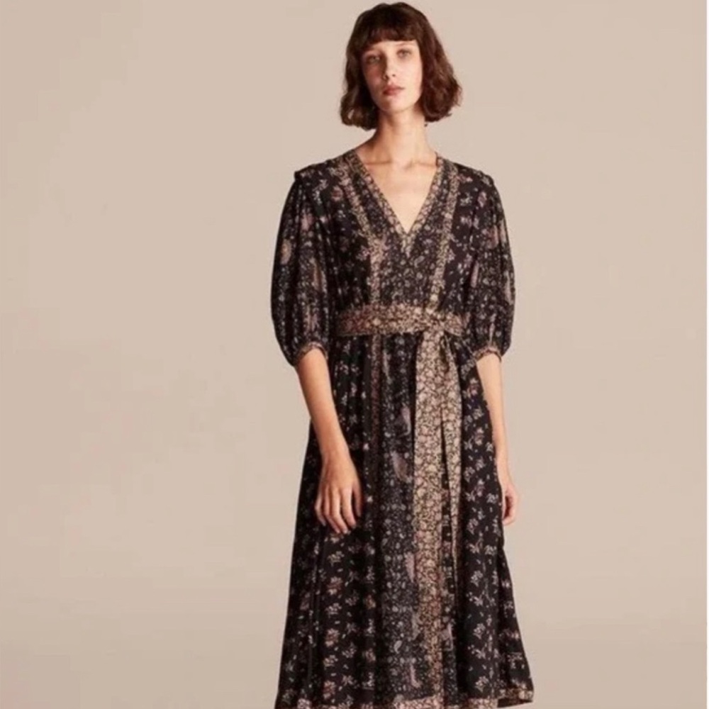 La Vie Rebecca Taylor Floral Print Dress